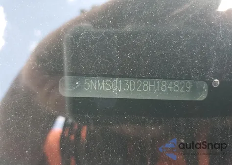 2008 Hyundai Santa Fe Gls из США, поврежденный, VIN 5NMSG13D28H184829